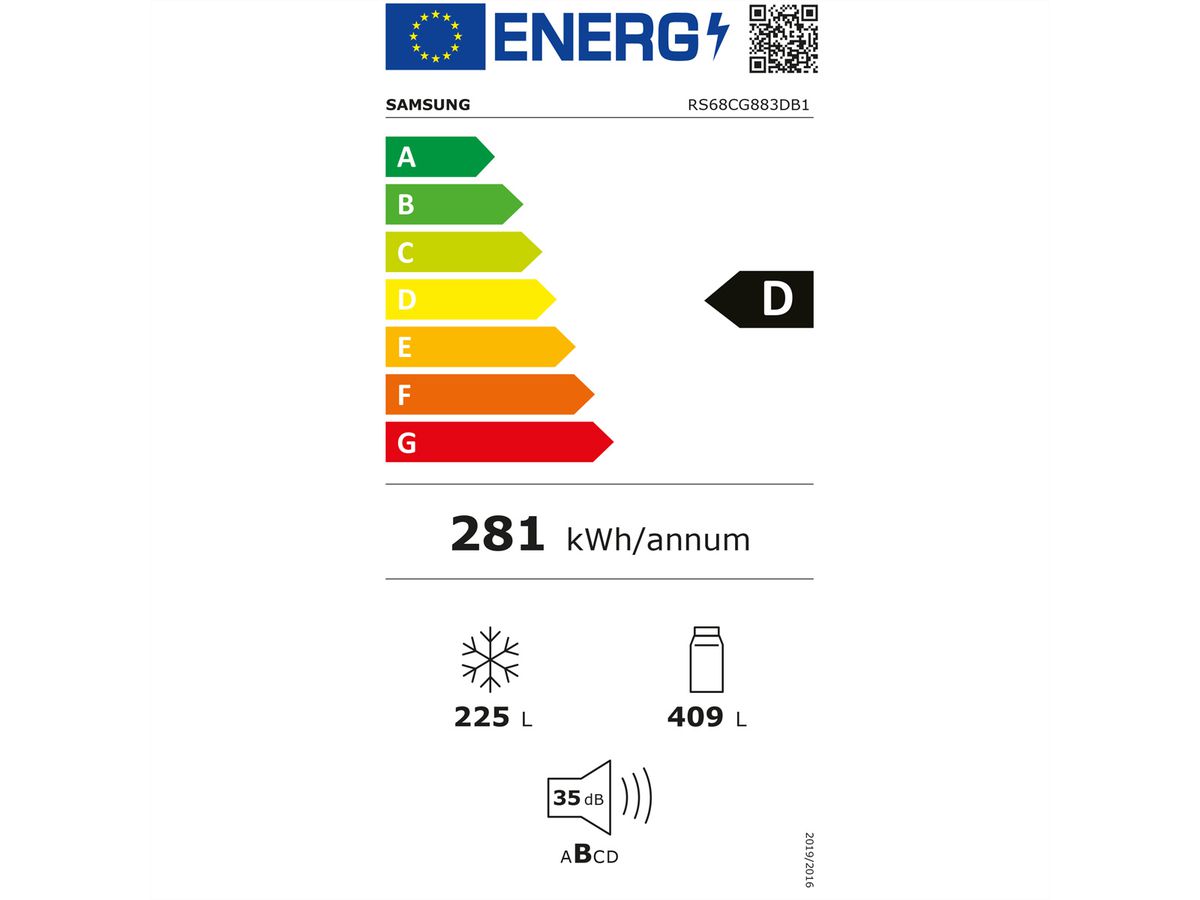 Samsung Food Center RS8000BC, E, RS68CG883DB1WS, Acier inoxydable