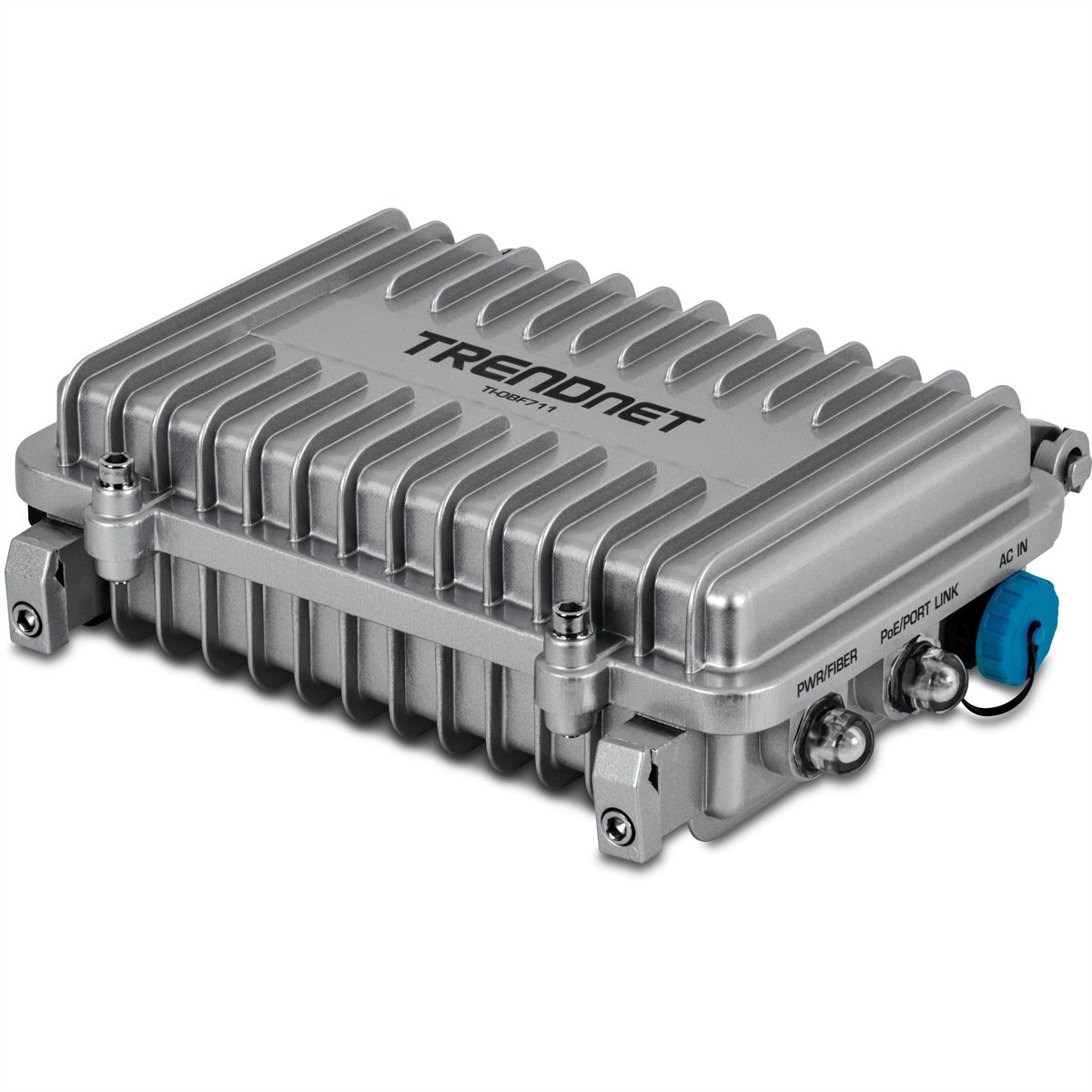 TRENDnet TI-OBF711 Convertisseur industriel de médias pour extérieur SFP+ 10G vers PoE++ 10G (95W)