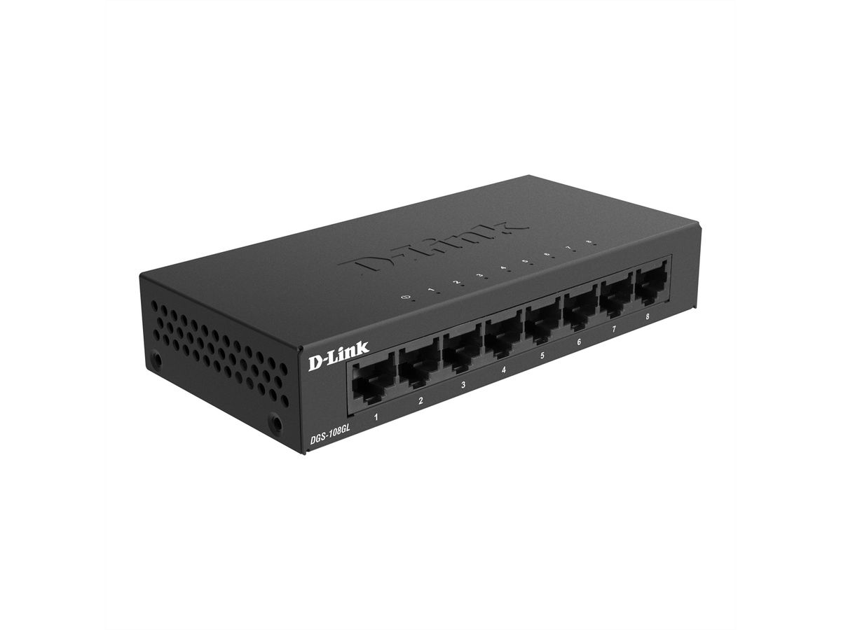 D-Link DGS-108GL 8-Port Gigabit Switch, ohne IGMP Snooping