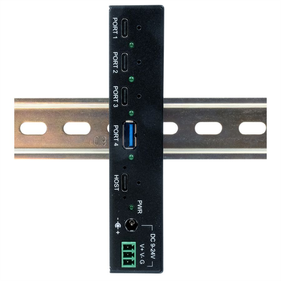 EXSYS EX-12293HMS Hub métal USB 3.2 Gen2, 4 ports, 3x C et 1x A