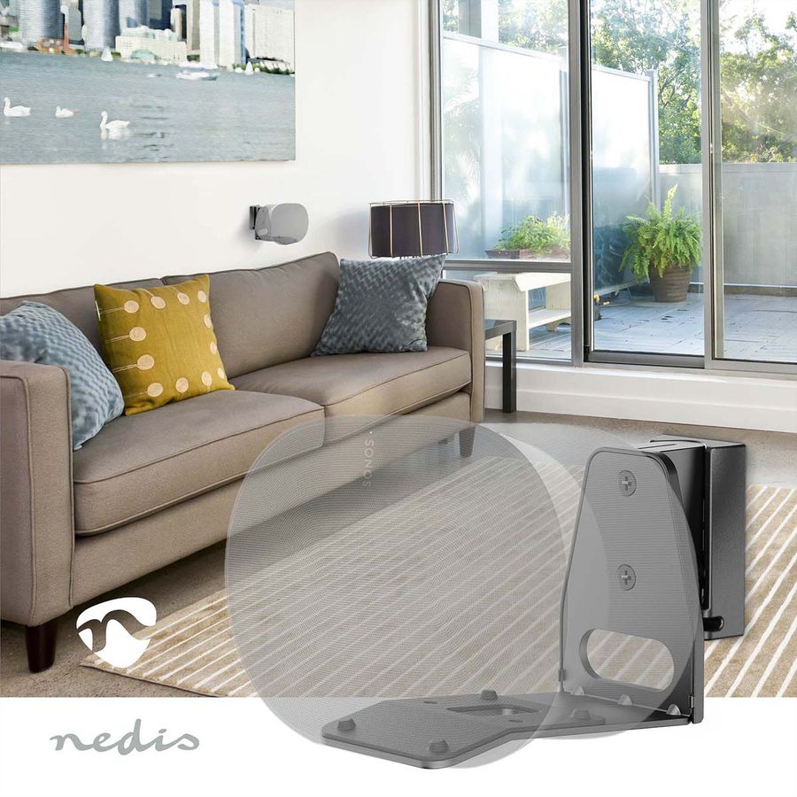 Nedis Lautsprecher-Wandhalterung für Sonos Era300 schwarz, Wand, 5 kg, neig- und drehbar