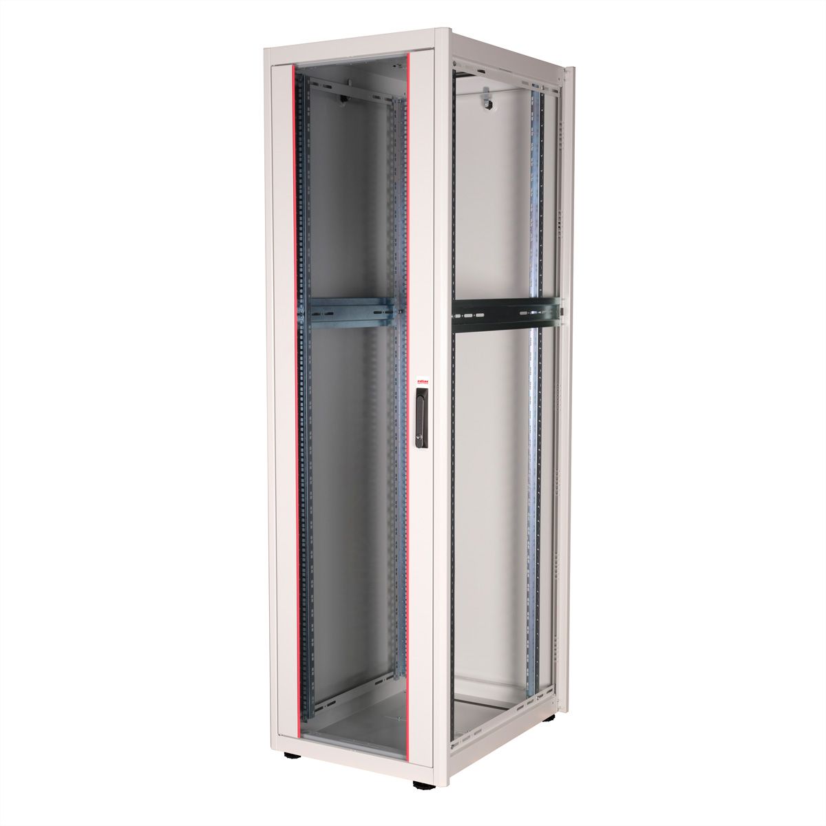 ROLINE 19-Zoll Netzwerkschrank Basic 42 HE, 600x800 BxT Glastür grau