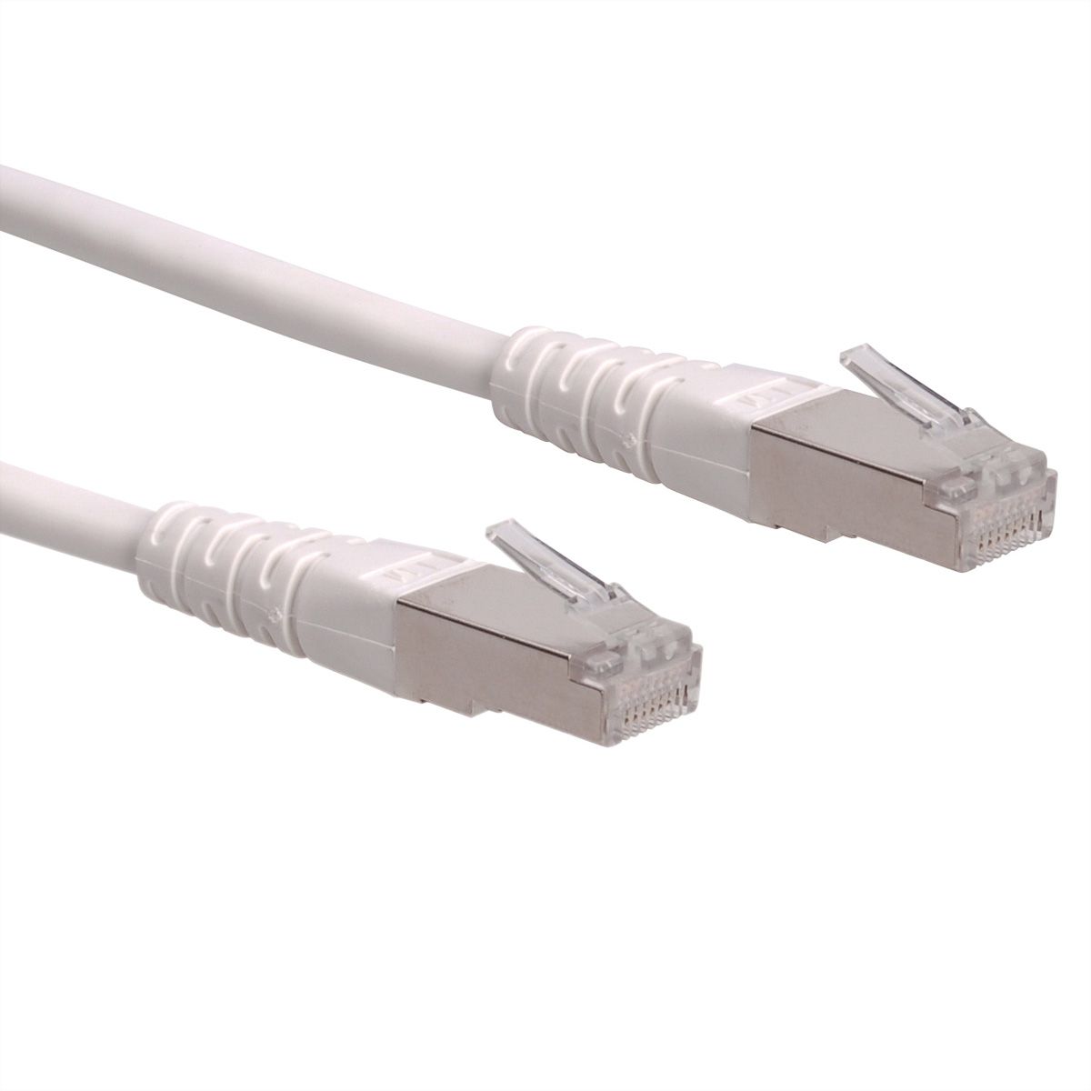 ROLINE Patchkabel Cat.6 (Class E) S/FTP (PiMF), weiß, 0,5 m