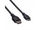 ROLINE HDMI High Speed Kabel mit Ethernet, HDMI ST - Mini HDMI ST, 2 m