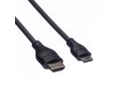 ROLINE Câble HDMI High Speed avec Ethernet, HDMI M - Mini HDMI M, 0,8 m