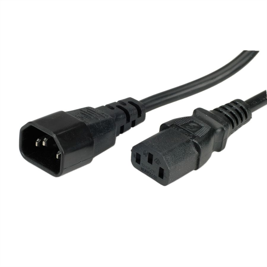 BACHMANN Câble d'alimentation C13-C14, noir, 0,5 m