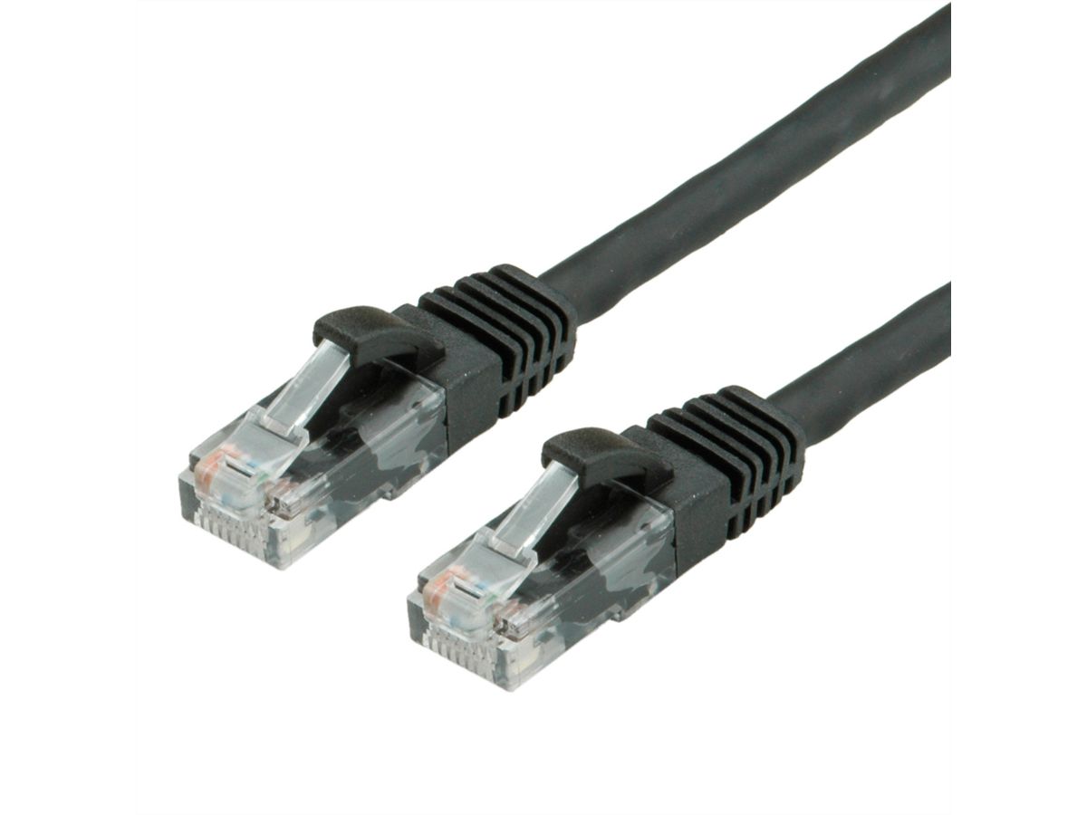 VALUE Patchkabel Kat.6A (Class EA) UTP, schwarz, 20 m