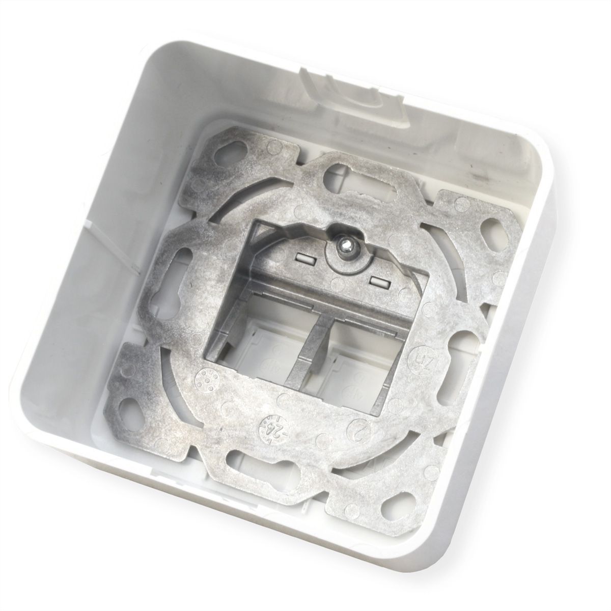 TELEGÄRTNER Module pour boîtier blanc, 2 prises