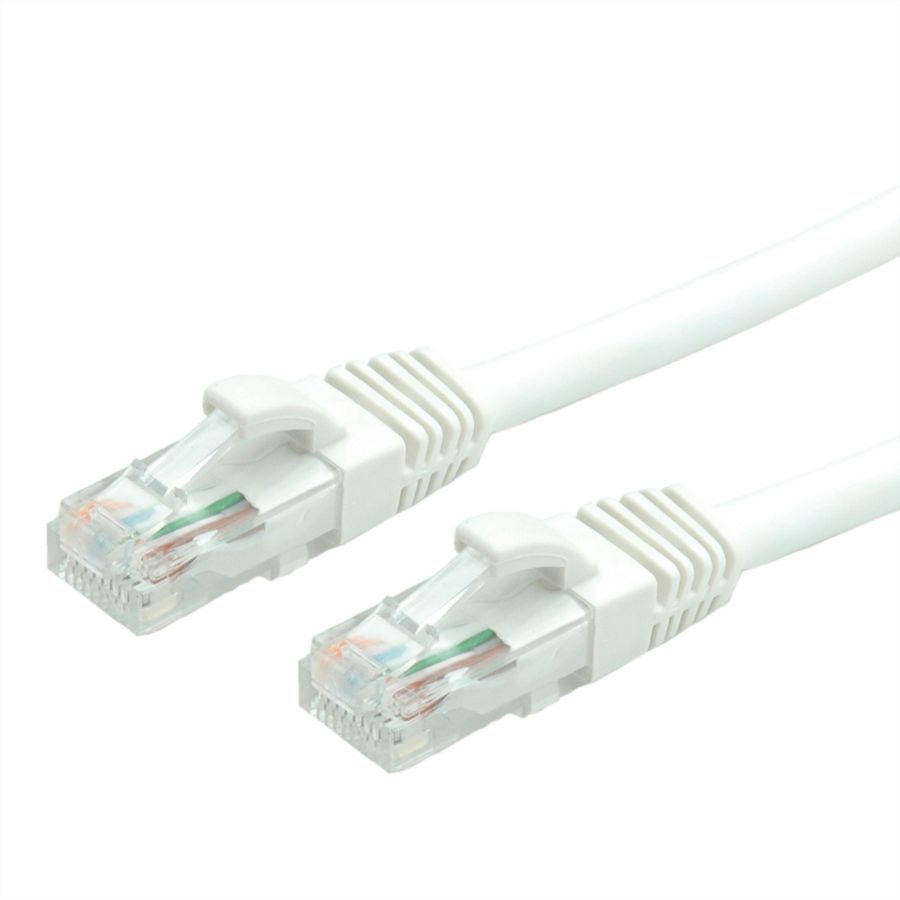 Cordon VALUE Cat.6 (Classe E) UTP LSOH, blanc, 1 m