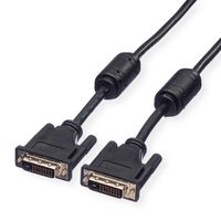 ROLINE Câble DVI pour écran, M-M, (24+1) dual link, 1 m