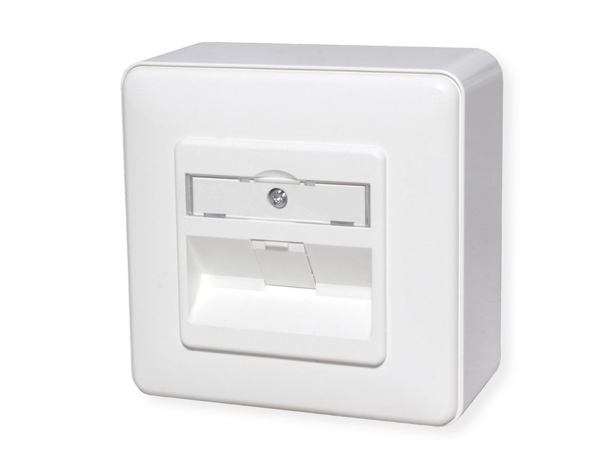 METZ CONNECT E-DAT modul 1 Port AP Cat.6A, reinweiß