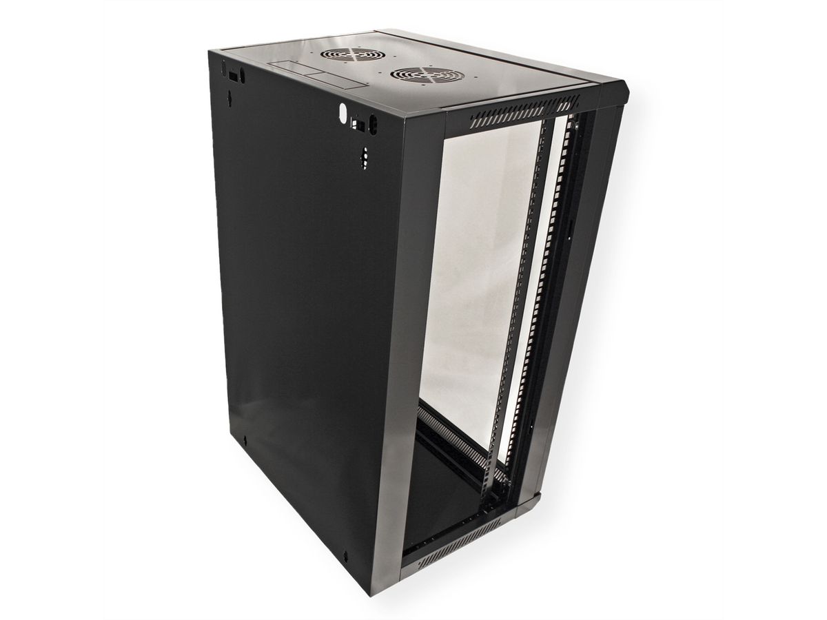 VALUE Armoire murale 18 UH (HxLxP) 901x570x450mm , noir