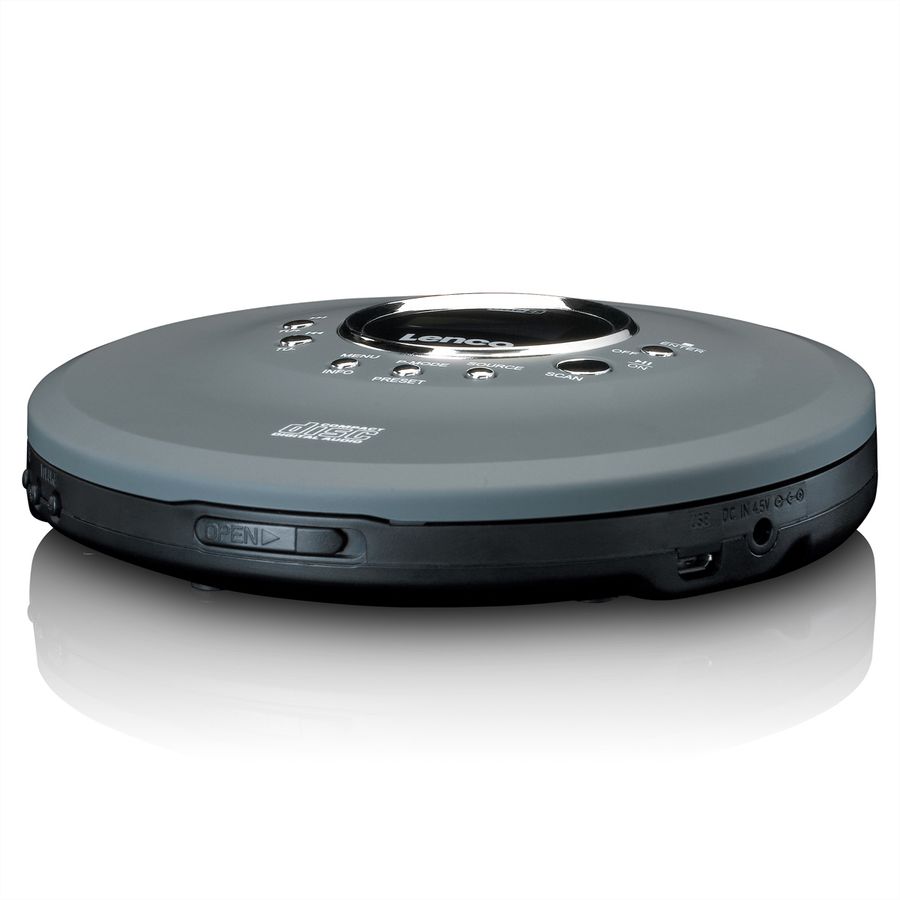 Lenco CD/MP3 Player CD-400GY, Grau