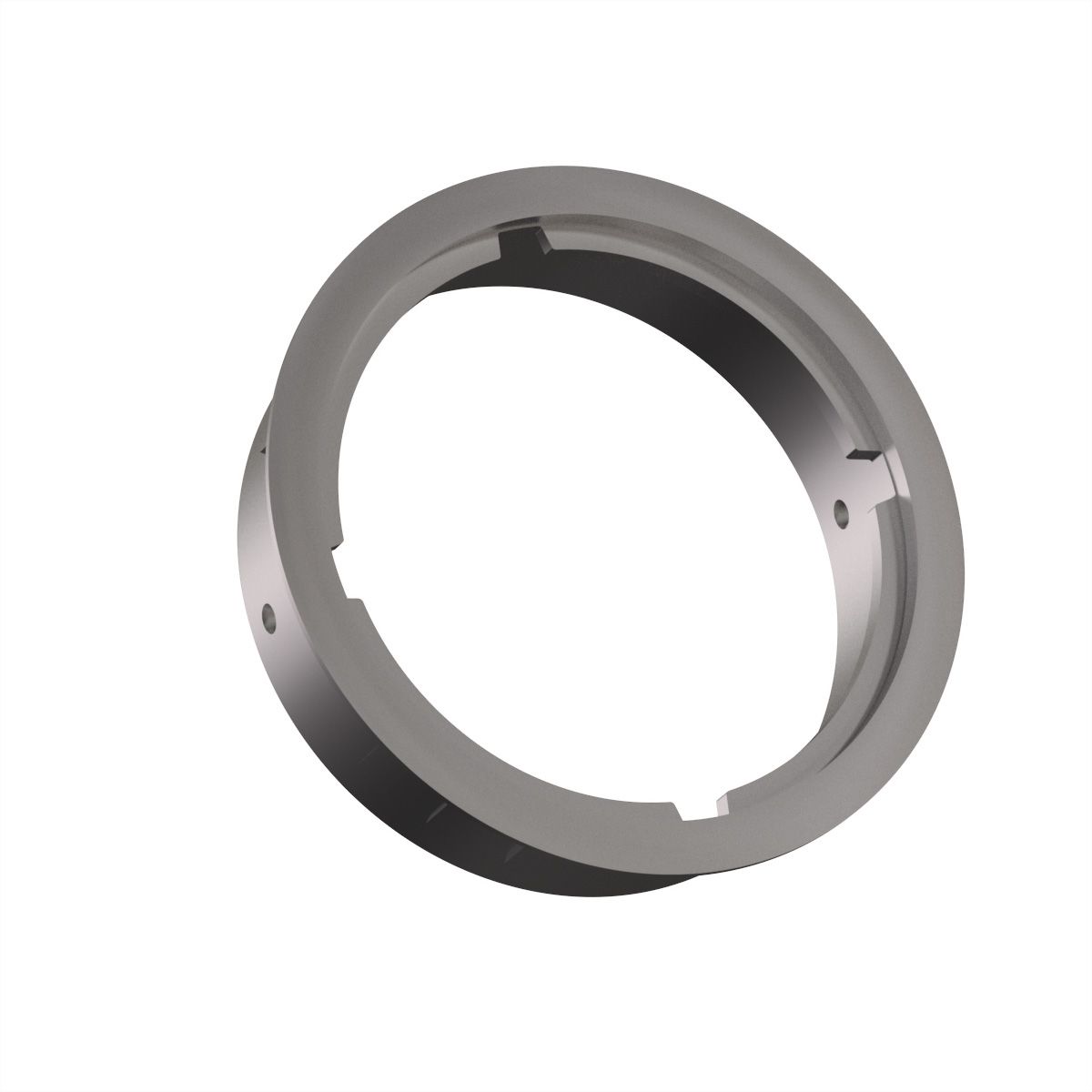 BACHMANN LOOP ROUND Passe-câbles, rond, argent