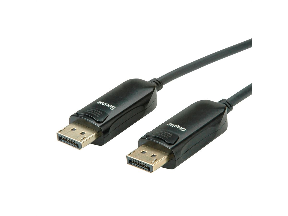ROLINE Câble DisplayPort v1.4 (AOC), M/M, 15 m