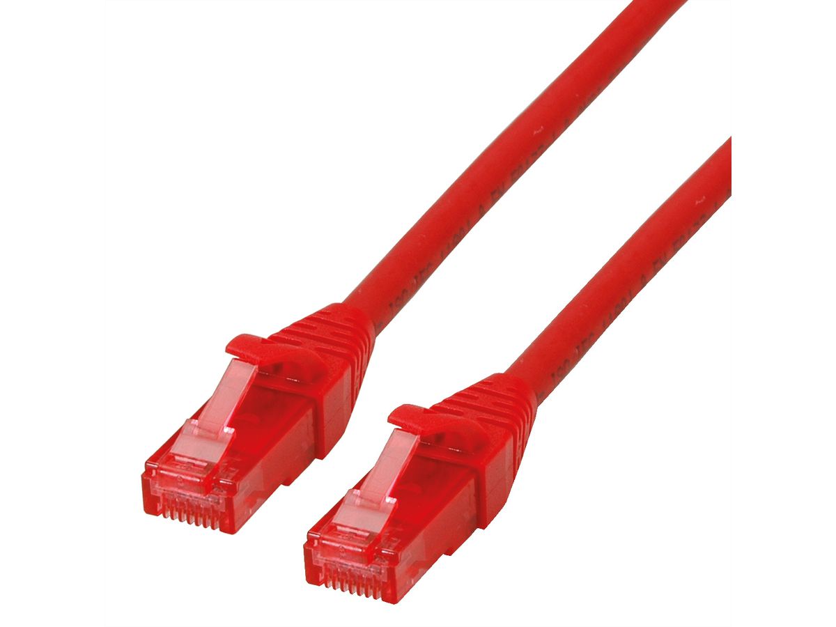 Cordon ROLINE UTP Cat.6, LSOH, Component Level, rouge, 0,3 m