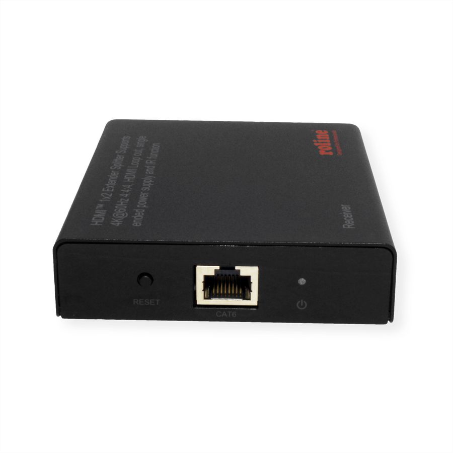 ROLINE HDMI Extender und Splitter, 1x2, über Cat.6A, 70m, 4K60Hz