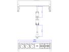 BACHMANN Multiprise DESK2 3x contact de protection, 2x CAT6a, 1x HDMI, USB3.0, blanc