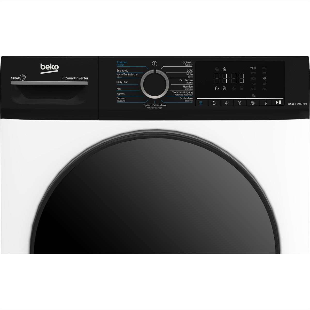 Beko Waschtrockner WTS210, W7kg/T5kg, SteamCure, 1'400U/min