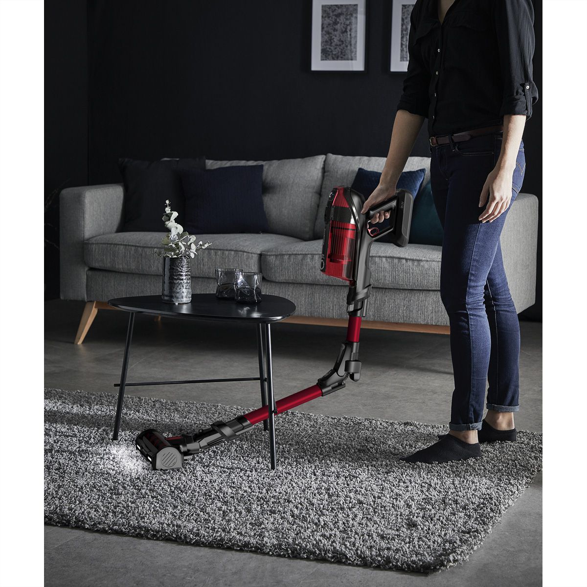 Rowenta Aspirateur à batterie RH98A9WO, avec articulation flexible