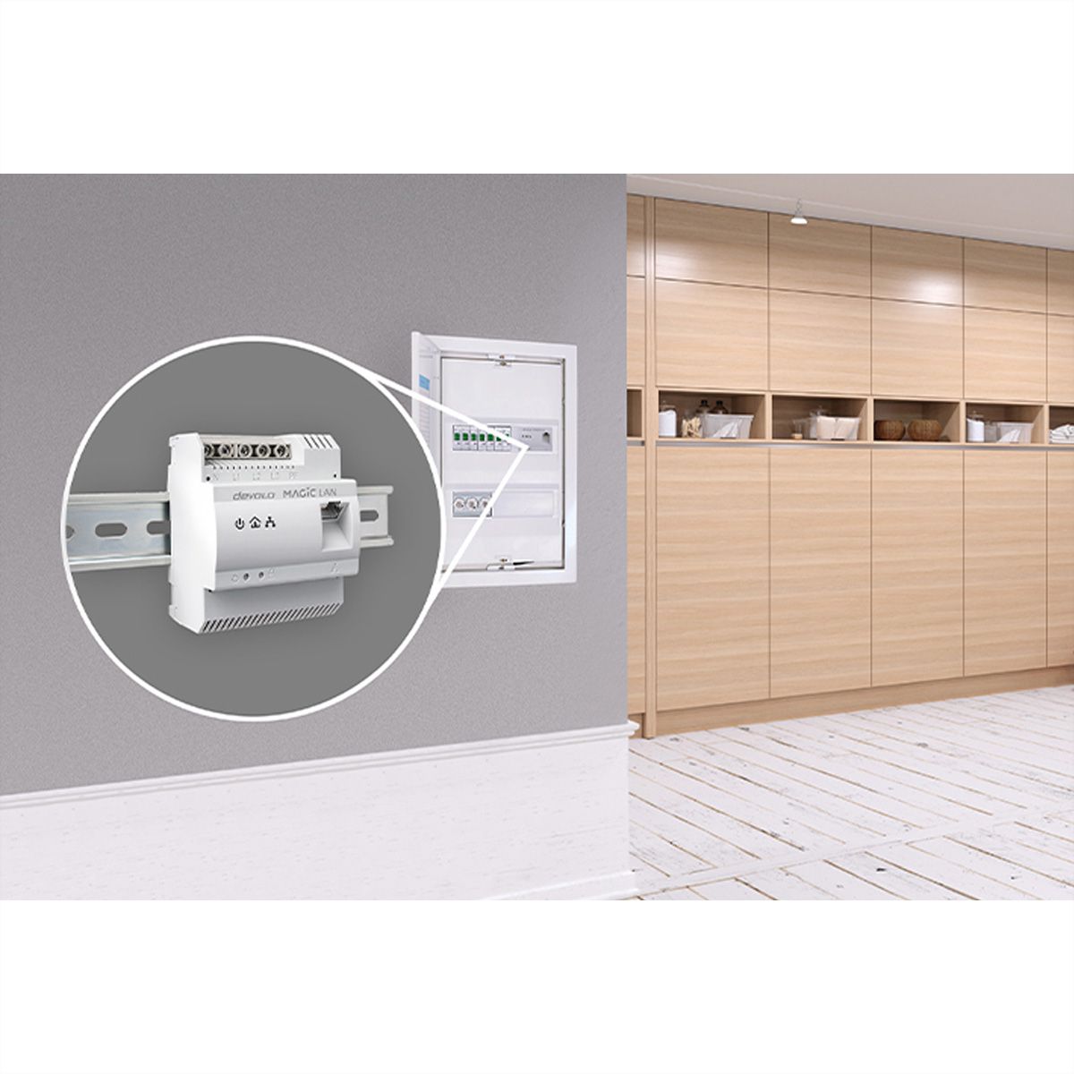 Devolo Powerline Magic 2 DINrail, 2400 Mbit/s,1x RJ45, Einzeln
