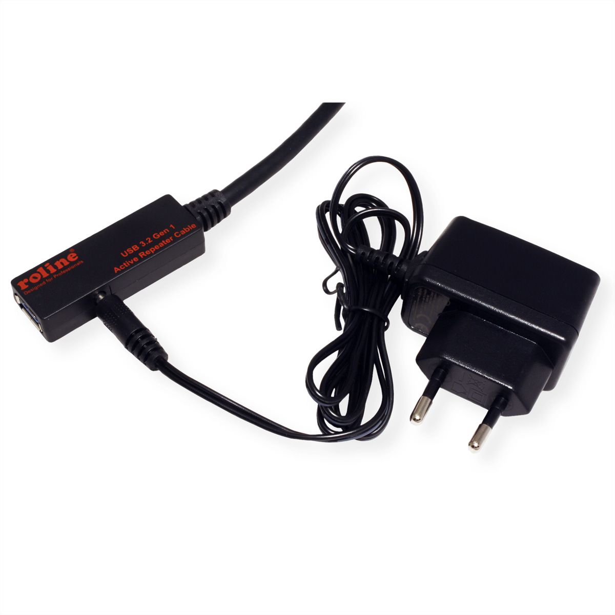 ROLINE Câble prolongateur actif USB 3.2 Gen 1, noir, 20 m
