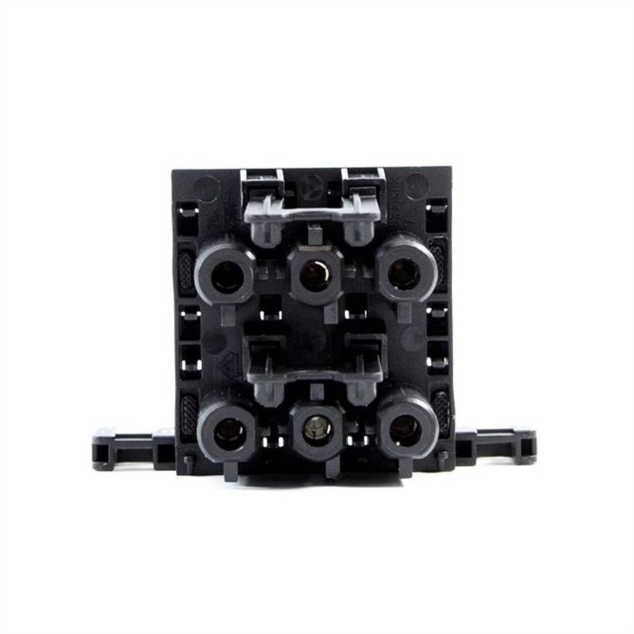 BACHMANN Bloc de distribution WIELAND GST18 1xIn/3xOut avec pattes de blocage, noir