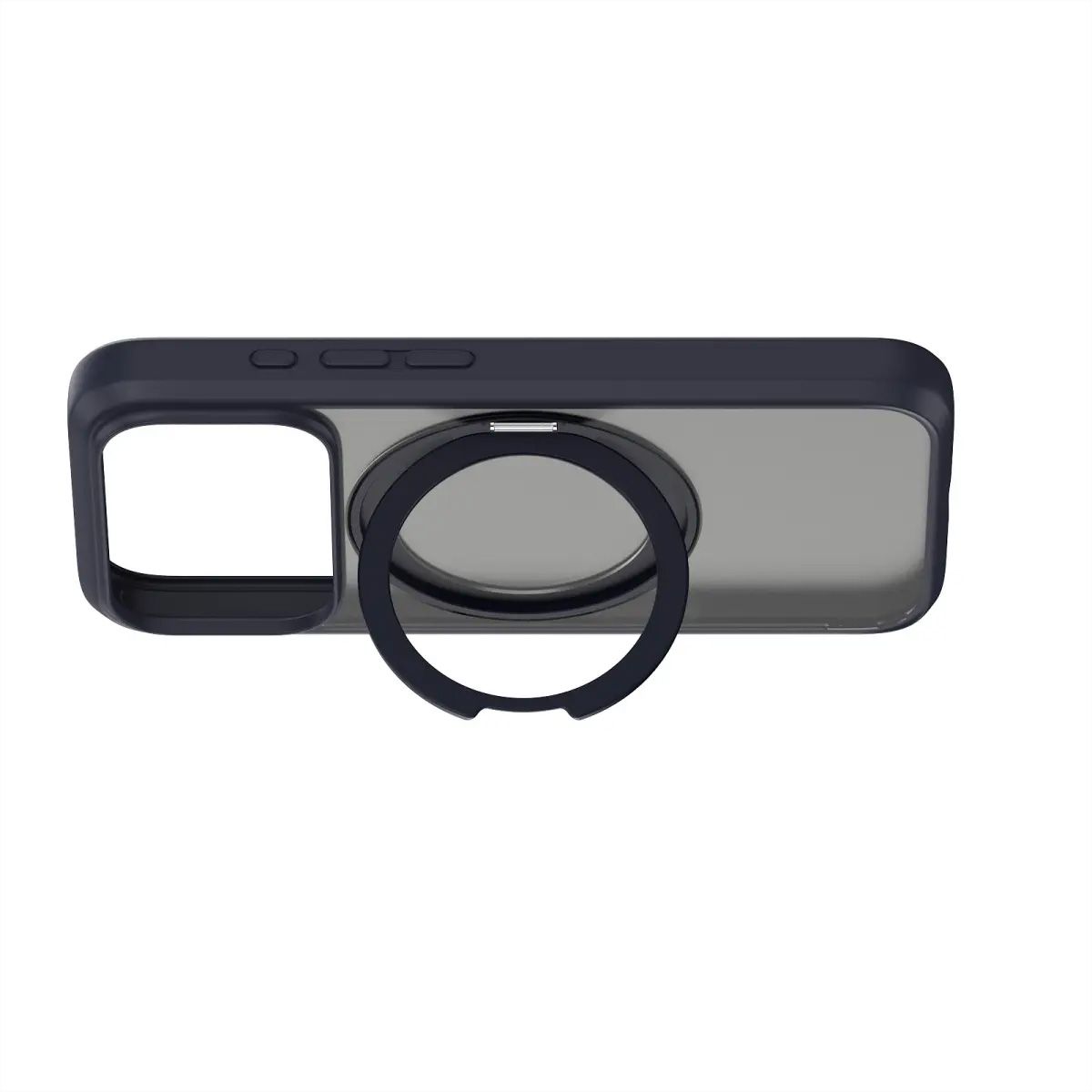 Torras Ostand Spin Softune Case, iPhone 17 Pro Max, MagSafe, noir