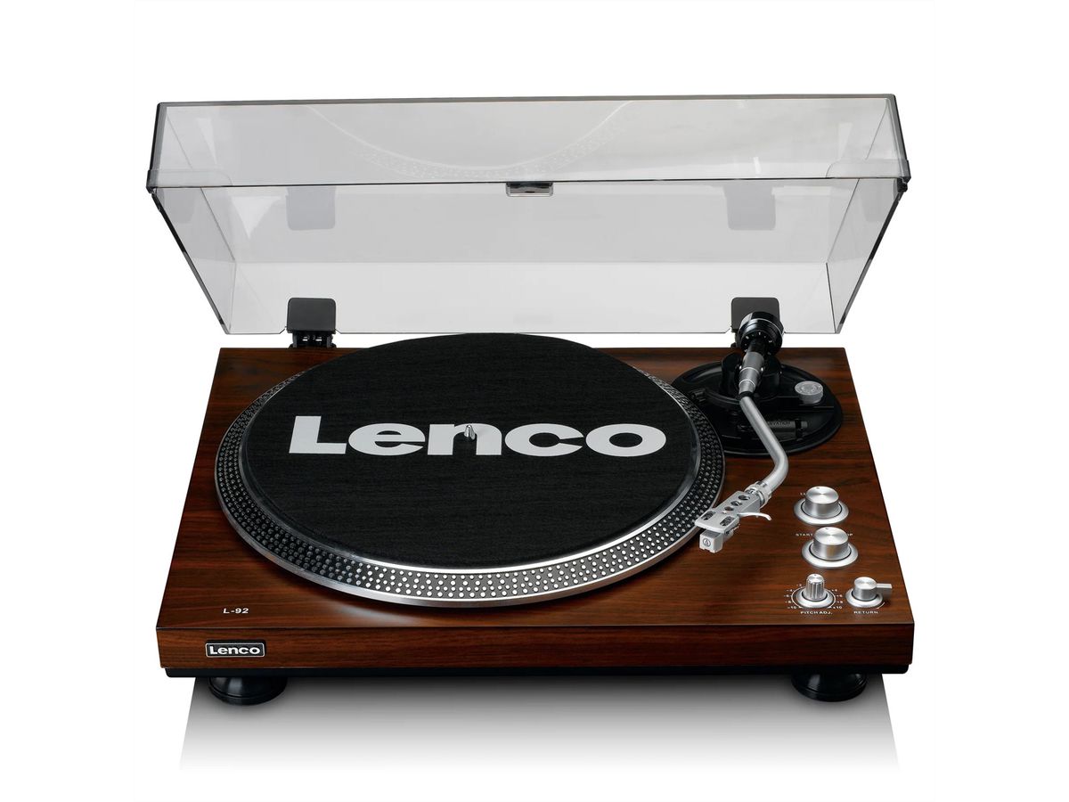 **DEMO**Lenco Plattenspieler L-92 Walnuss , USB, 33U/min&45U/min, AT3600