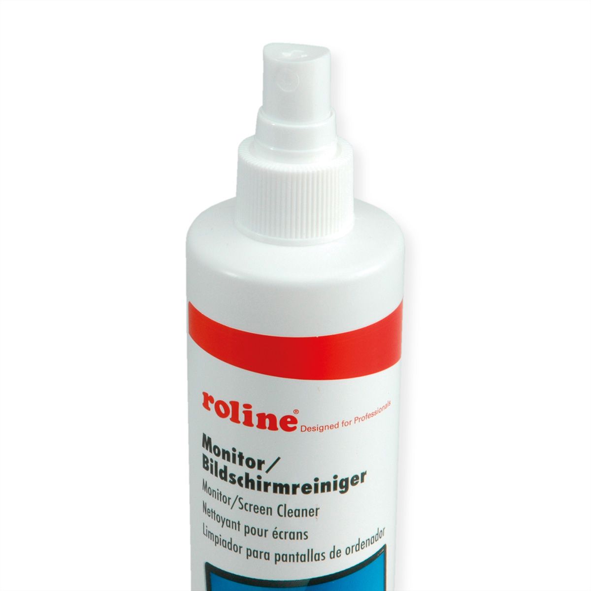 ROLINE Bildschirmreiniger TFT inklusive Mikrofasertuch, 250 ml