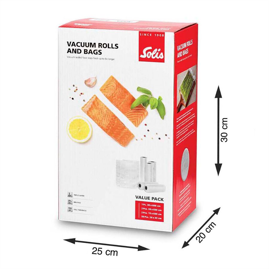 Solis film et sac pour mise sous vide Value Pack