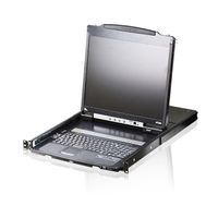 ATEN CL5800N Console KVM, LCD 48cm, VGA, PS/2-USB, port périphériques, CH-Layout