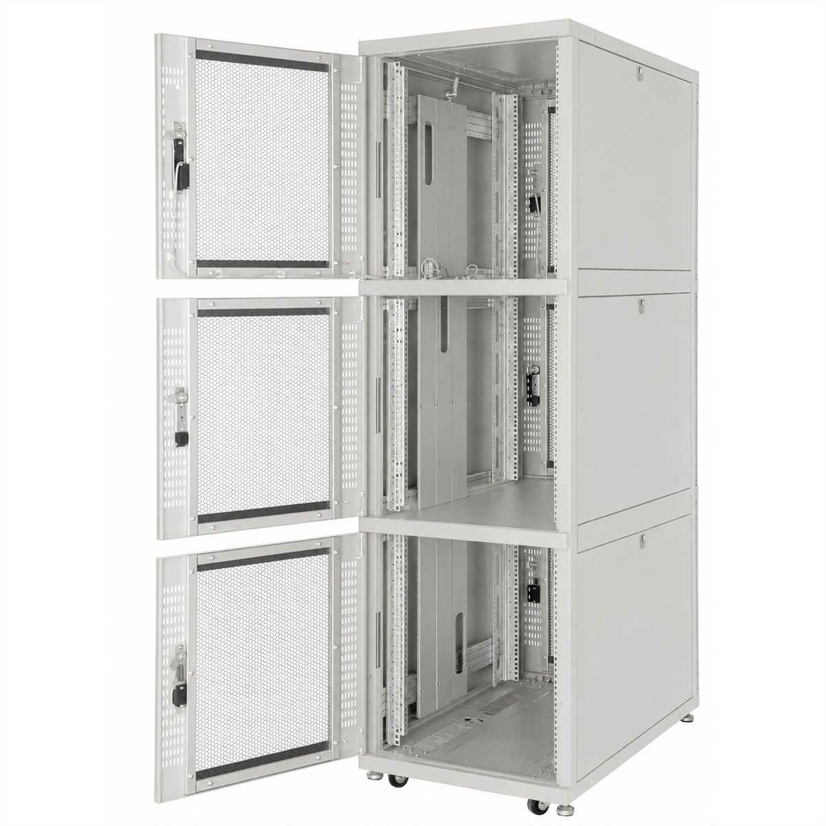 ROLINE Colocation-Schrank 45HE 800x1000mm, 3-Fächer, grau