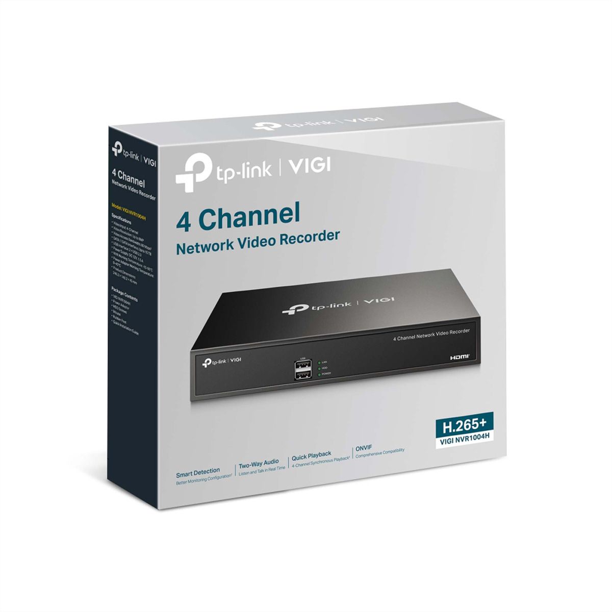 TP-Link VIGI NVR1004H NVR Netzwerk-Videorekorder 4-CH