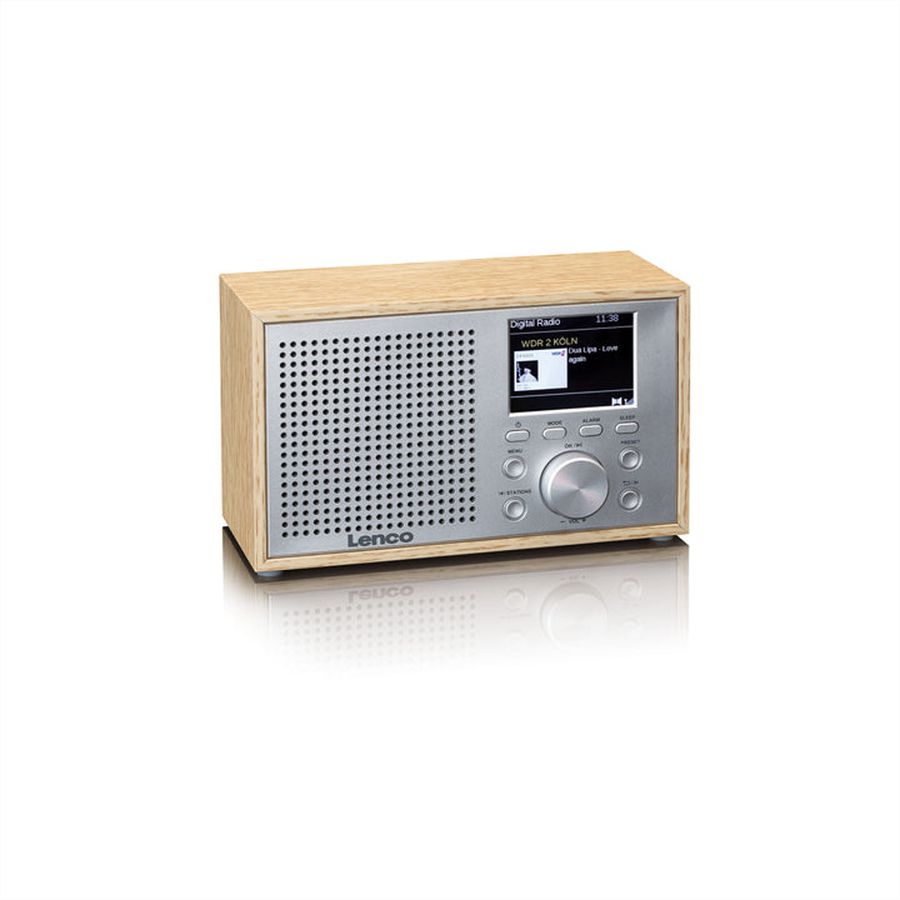 Lenco Radio DAB+ DAR-017WD couleur bois, FM, BT
