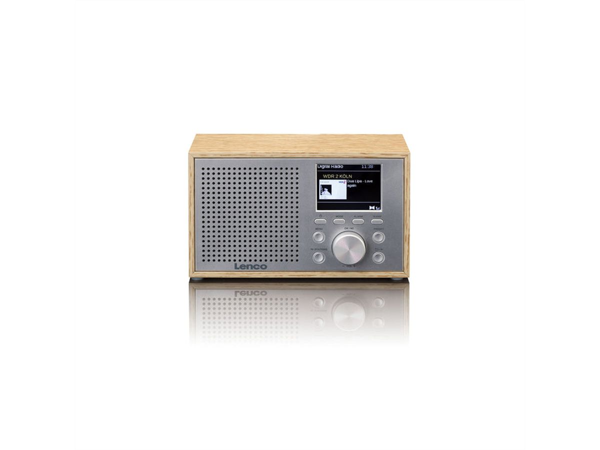 Lenco Radio DAB+ DAR-017WD couleur bois, FM, BT