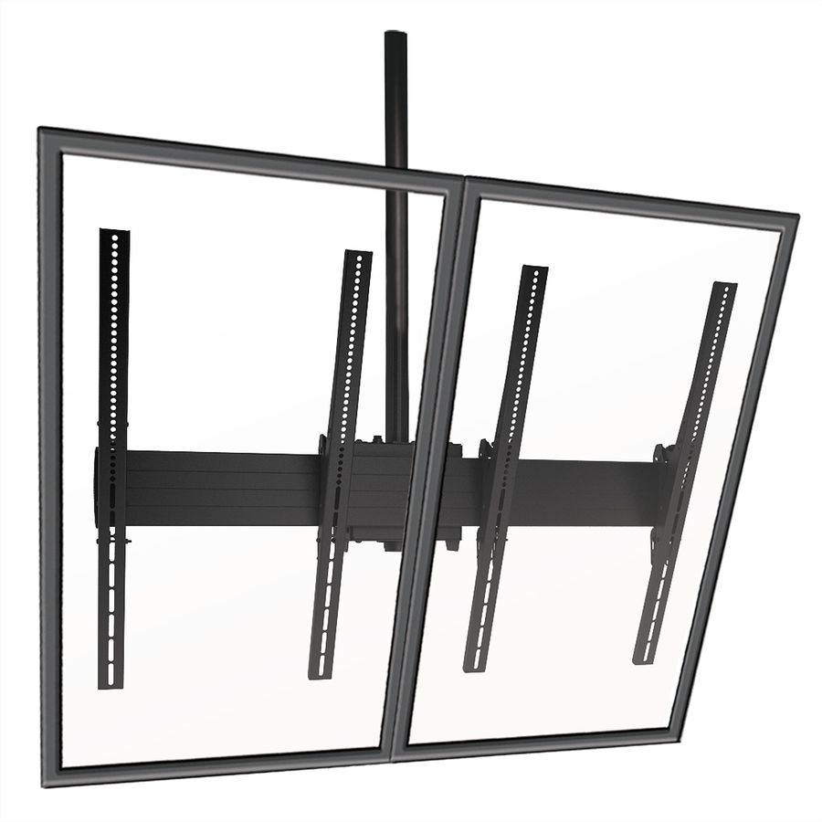 Chief adaptateur d'angle proj. CPA330, Plaque plafond déport latéral, noir