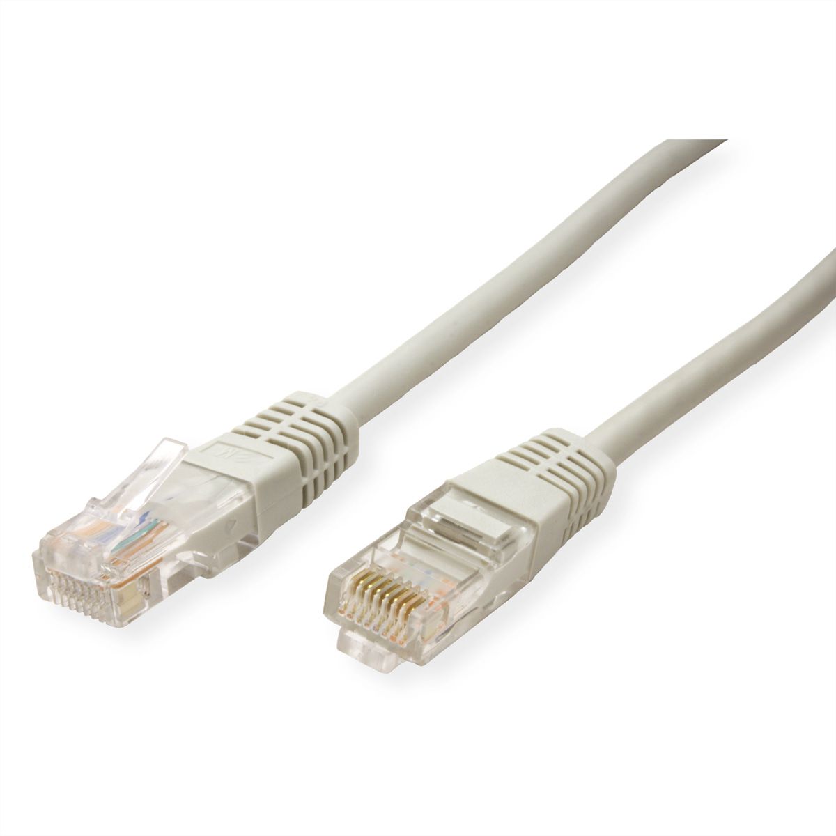 Cordon ROLINE Cat.5e (Classe D) UTP confectionné, PoE, gris, 2 m