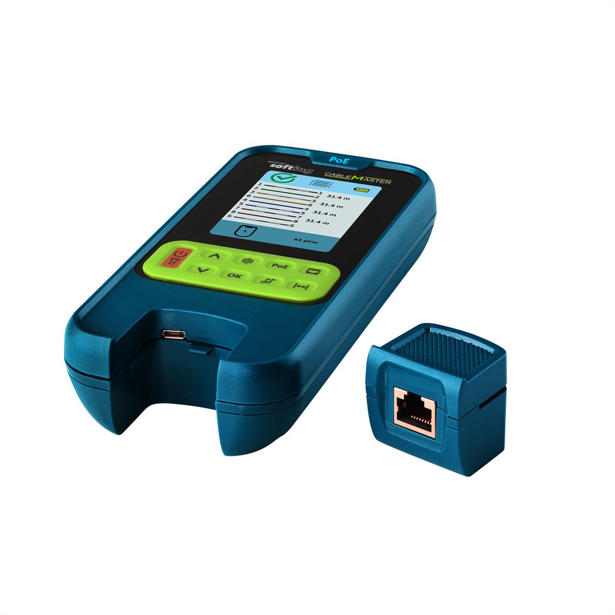 SOFTING CableMaster PoE, Photomètre optique de format de poche