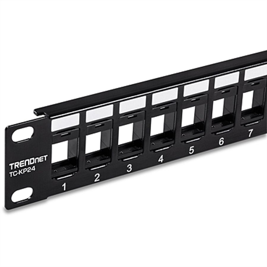 TRENDnet TC-KP24 Patch Panel, 24-Port Blank Keystone 1U