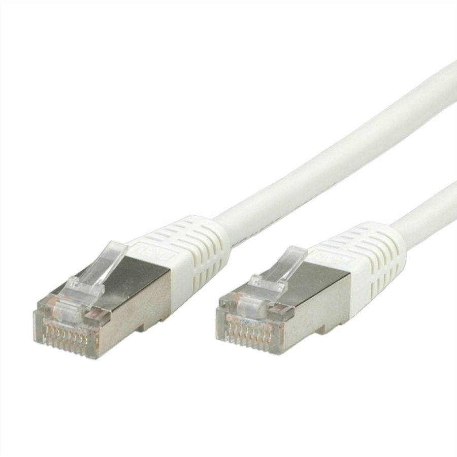 Cordon VALUE Cat.6 (Classe E) S/FTP (PiMF), blanc, 5 m