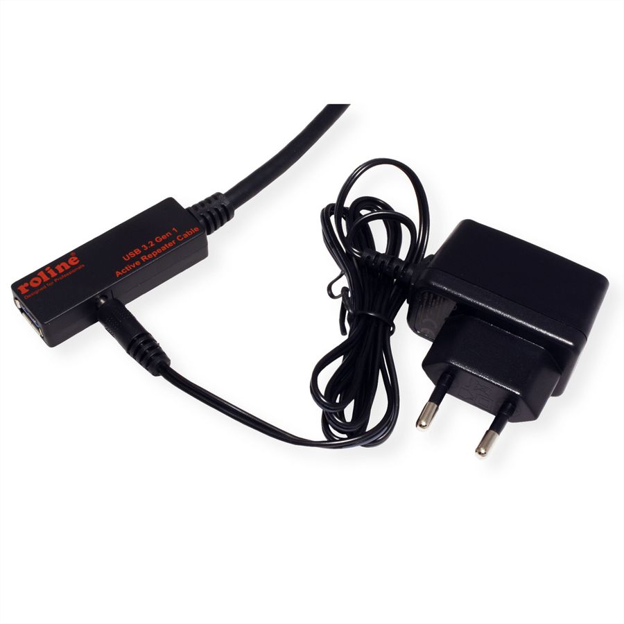 ROLINE Câble prolongateur actif USB 3.2 Gen 1, noir, 20 m