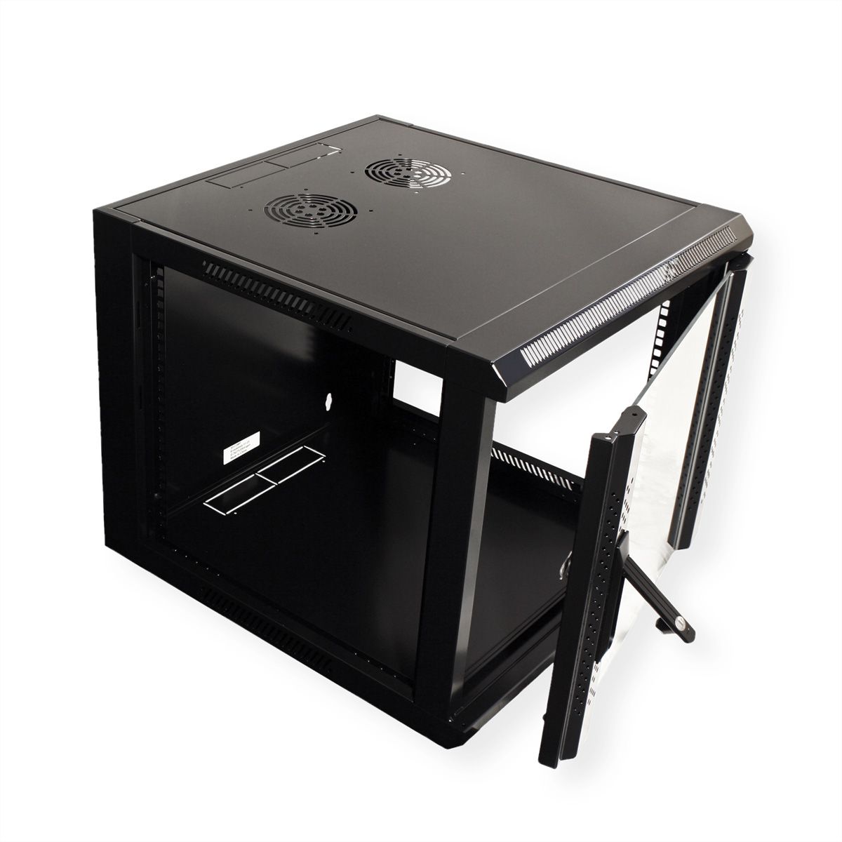 VALUE Armoire murale 6UH (HxLxP) 368x570x450 mm            (à monter), noir