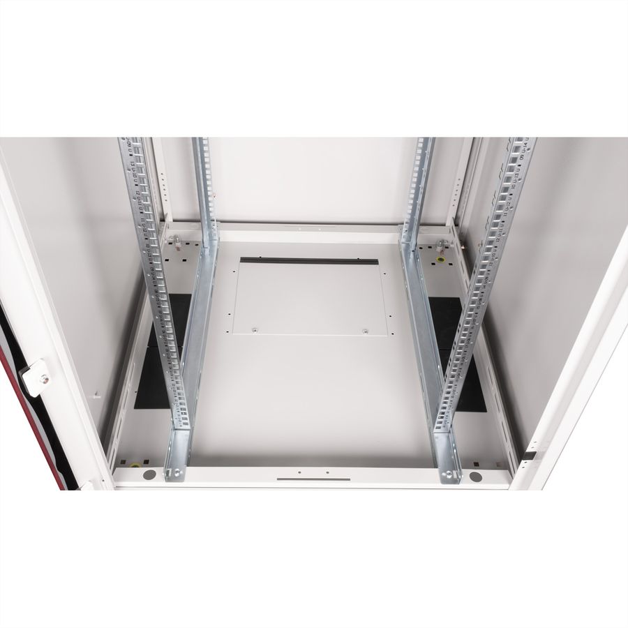 ROLINE 19-Zoll Netzwerkschrank Basic 22 HE, 800x800 BxT Glastür grau