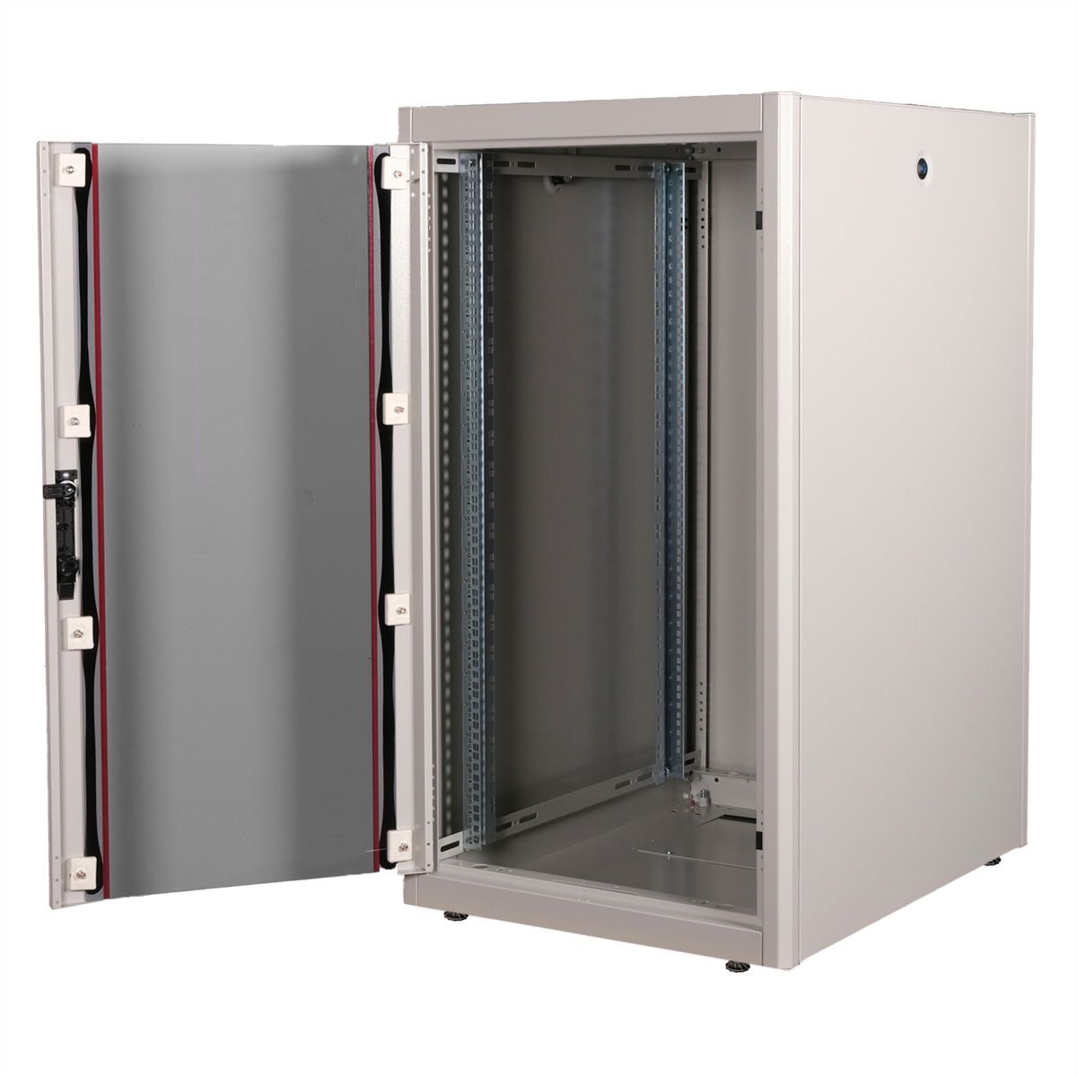 ROLINE 19-Zoll Netzwerkschrank Basic 22 HE, 600x800 BxT Glastür grau