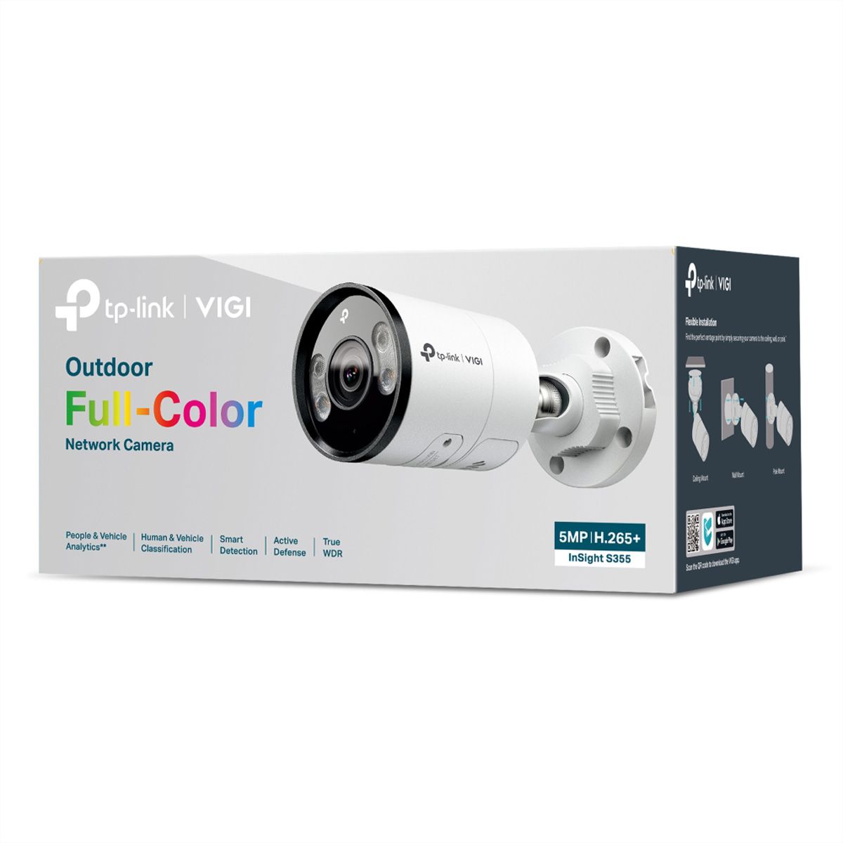 TP-Link VIGI InSight S355(6mm) Bullet Kamera 5 MP, 57.3°, IR-LED 30m