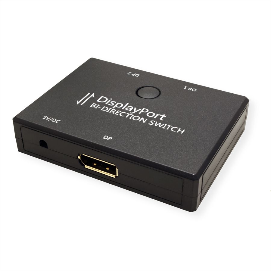 VALUE 4K DisplayPort Switch, 2fach, bidirektional
