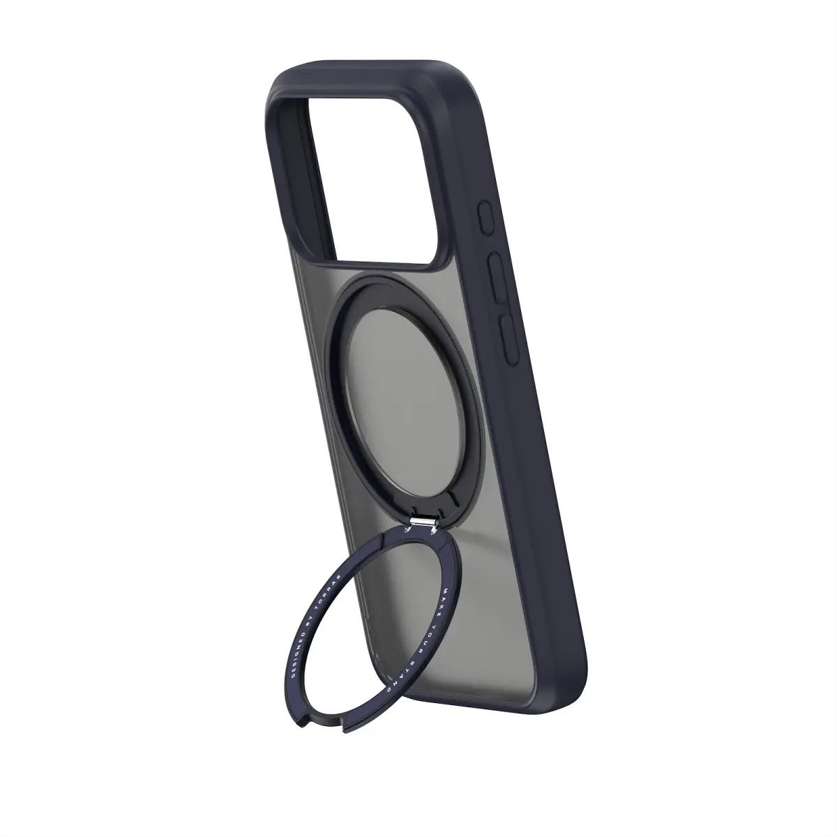Torras Ostand Spin Softune Case, iPhone 17 Pro Max, MagSafe, noir