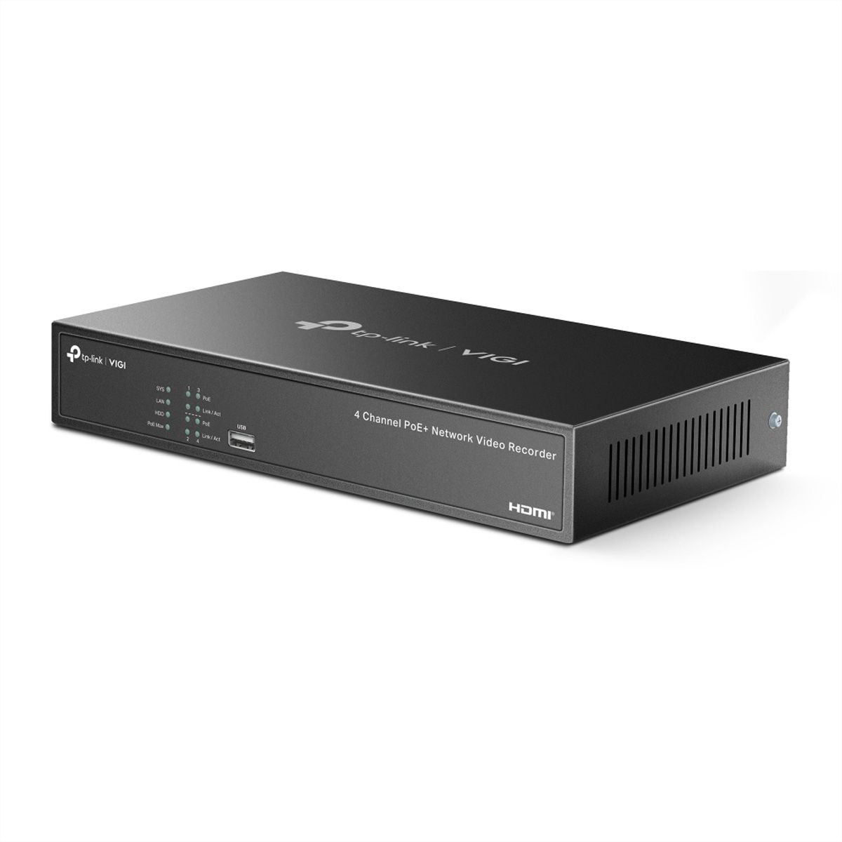 TP-Link NVR1004H-4P-2TB NVR Netzwerk-Videorekorder 4-CH, 4x PoE, 2 TB