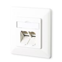 METZ CONNECT E-DAT C6A 2 Port UP reinweiß